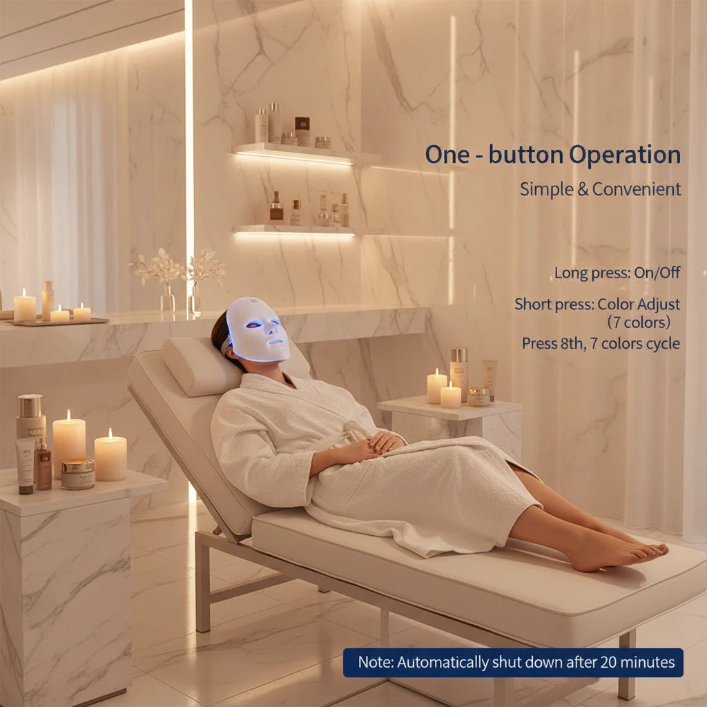 Aurawell Facial LED Mask 7 Colors LED